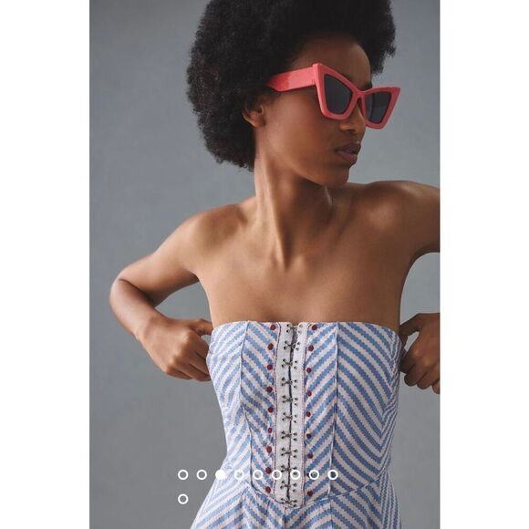 Anthropologie Maeve Strapless A-Line Dress Size S - Picture 2 of 10